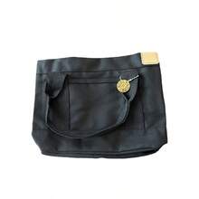 Large Capacity Canvas Tote Bag, Shoulder Bag With Multiple Compartments, Shopping Bag, Casual Art Canvas Bag - Grey - View 14