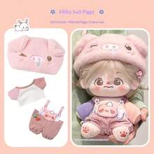 20 cm Vêtements de poupée Robe de poupée aléatoire Changement de robe de poupée Vêtements en peluche Accessoires de poupée vivante (Vêtements seulement, pas de poupée, accessoires de couleur aléatoire) - Multicolore - Voir 10