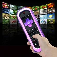 2Pack Cover For Roku Voice Remote Pro (2nd Edition), Case Compatible With Hisense TV Controller, Silicone Sleeve For  Smart TV Control Holder Glow In The Dark Purple Blue - Purple and Blue - View 4