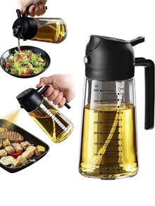 2-In-1 Olive Oil Dispenser, 470ml/600ml, Suitable For Grilling, Salad, Air Fryer, Party And More Cooking Occasions
