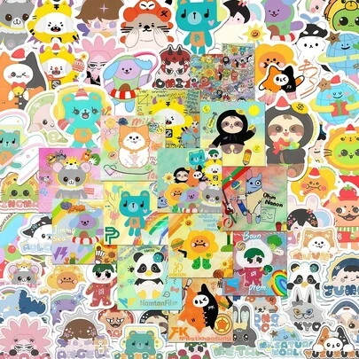 79pcs GMMTV Stickers, Sticker Decals, Suitable For Laptops, Phones, Luggage, Cups, Notebooks, Perfect Fandom Merchandise, Decorative Gifts For Friends