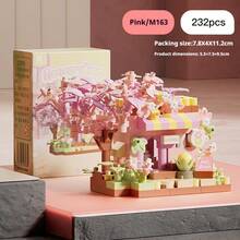 Micro Particle Flower Shop Street Scene Building Blocks Children's Educational Toy Garden Decor Birthday Gift Educational Cute Cartoon DIY Fun - Multicolor - View 8