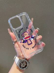 Officially Licensed Paul Frank Transparent Airbag Phone Case, Full Coverage Shockproof Protection With Camera Lens, Big Head Monkey Letter Pattern, New Design Compatible With IPhone 13/14/15/16/17 Pro Max - Multicolor - View 3