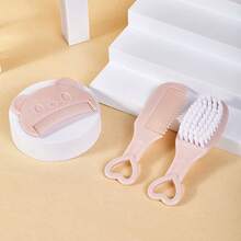 Bộ 3 lược hình gấu, lược chải tóc cho trẻ sơ sinh, lược lông mềm dùng để tắm và mát-xa cho trẻ sơ sinh và trẻ nhỏ - Nhiều màu - Xem 15