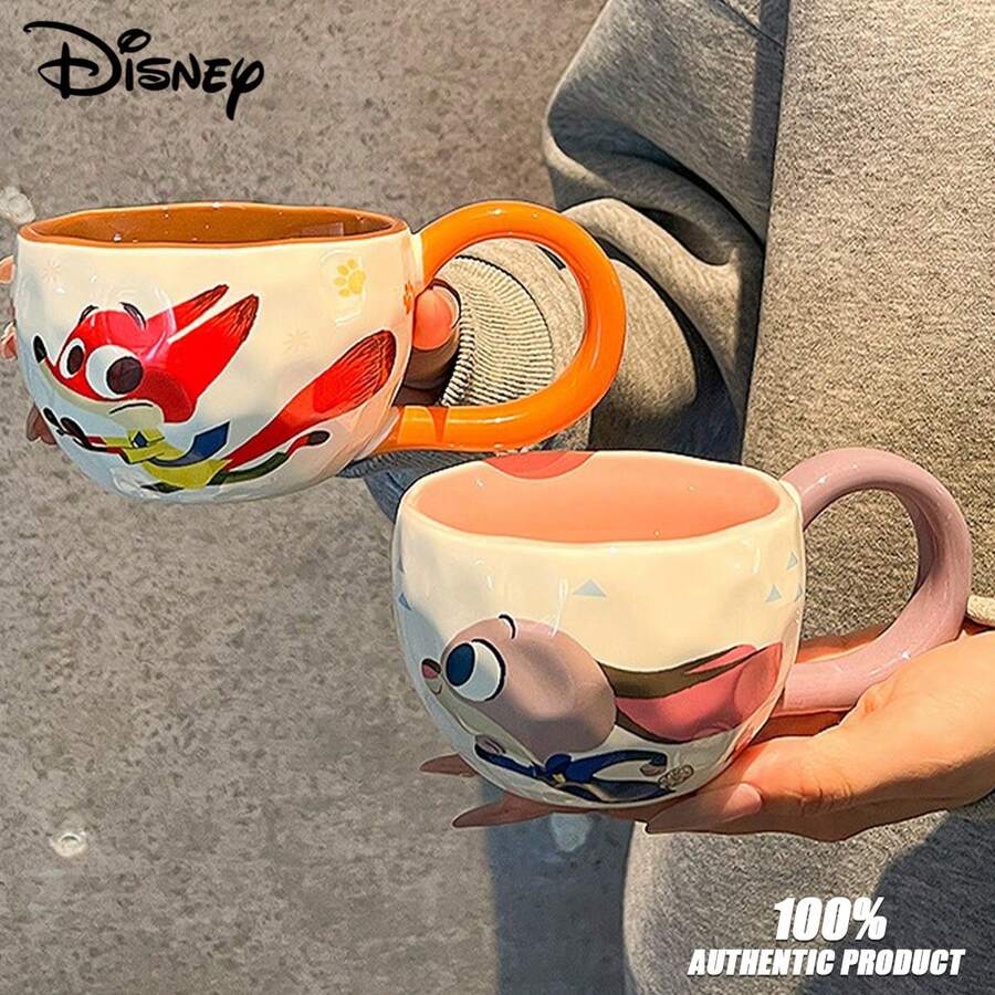 疯狂动物城朱迪思·尼克陶瓷咖啡杯创意大耳朵马克杯高档家居早餐杯 - 彩色 - 查看 1