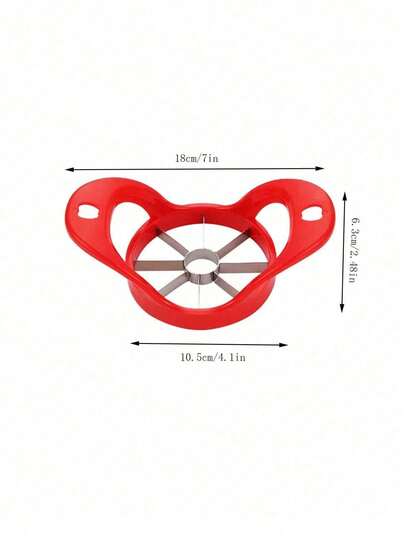 1pc Stainless Steel Fruit Slicer & Corer, Household Fruit Cutting & Coring Tool