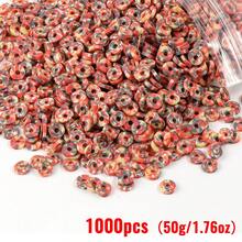 1000/2000/3000pcs Soft Clay, Ideal For DIY Jewelry Crafts, Home Creativity Daily DIY To Enrich Life, Make Bracelets, Necklaces, Beading, Holiday & Valentine's Day Gifts