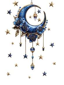 1PC Middle Eastern Holiday Creative Embossed Star And Moon Wall Decorations For Bedrooms And Dining Rooms. Middle Eastern Style, Limited Edition, Self-Adhesive, Residue-Free, Easy To Remove, A Great Item For Transforming Small Apartment Walls With A Sophisticated Look. - Multicolor - View 7