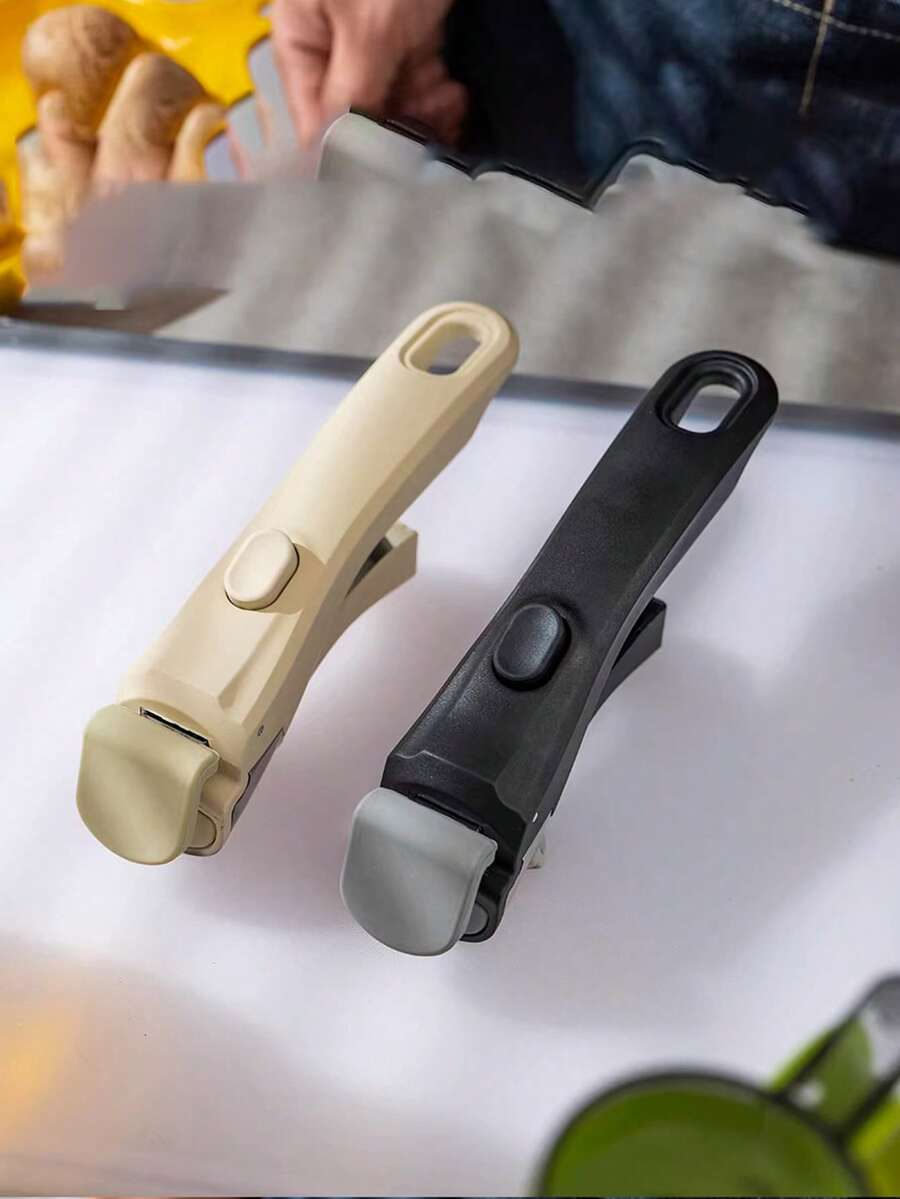 1pc Thick Universal Pot Handle Gripper - Heat Resistant Detachable Kitchen & Outdoor Cooking Pot Holder, Ergonomic Handle, Easy Install/Remove Lever Mechanism, Fits Most Indoor/Outdoor Cooking Pots; Heat Insulation & Non-Slip Design - Multicolor - View 1