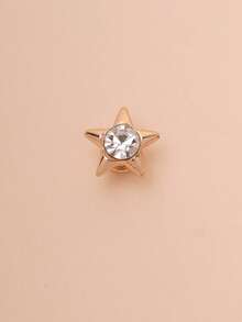 1pc Metal Rhinestone Minimalist Star Watch Band Charm, Compatible With Apple Watch Bands, Galaxy Watch Series Bands - Multicolor - View 6