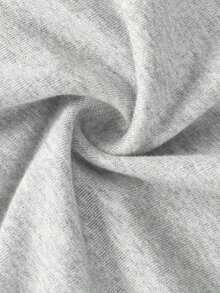 Camiseta de manga corta estampada, de corte holgado, cuello redondo, estilo japonés, versátil y casual para mujeres, primavera/veranoPCS - Gris Claro - Ver 3