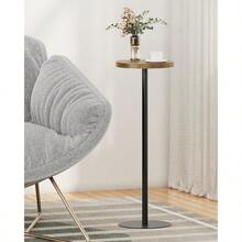 Tall Round Side Table Small End Table Set Of 2 Beside Table Drink Table Pedestal Side Table Livingroom Brown TB01BB0652 - Brown - View 4