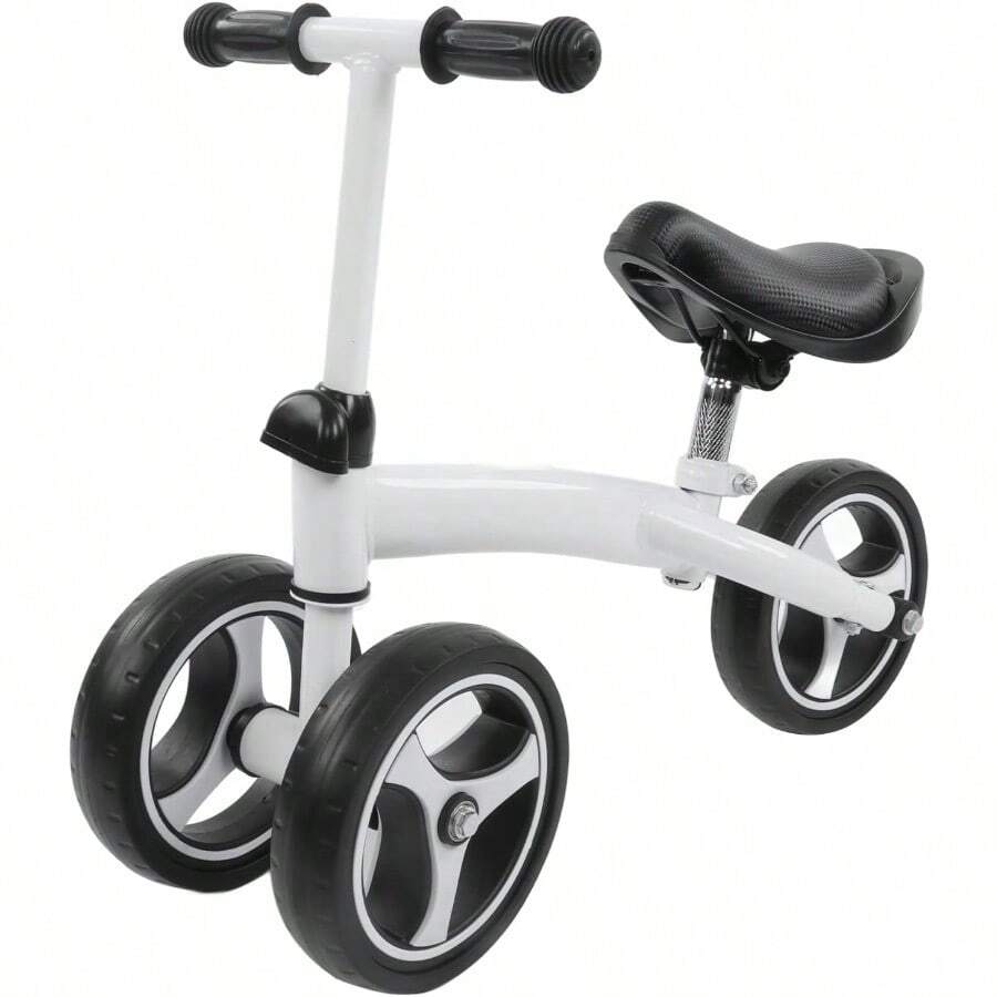 EVTSCAN Baby Balance Bicycle Bike Walker 3 Ruedas 1-6 años Niñas White - Blanco - Ver 1