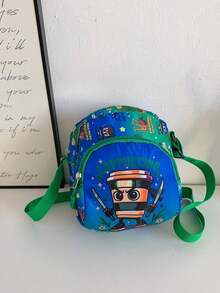 这款山海经典斜挎包，休闲简约，时尚百搭。拉链设计和可调节肩带，让它成为上学、购物和旅行的理想之选。它能轻松收纳日常必需品，是一款百搭单品，也是时尚达人的心头好。它适合各种风格和场合，其强大的风格适应性使其成为馈赠亲友的最佳礼物。 - 山海經卡通胸包 - 查看 5