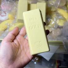 Slow Rebound Pu Slow Rebound Gold Brick Squeeze Toy, Realistic Gold Ingot & Gold Bullion Toy, Perfect Gift, Birthday Gift - Multicolor - View 10
