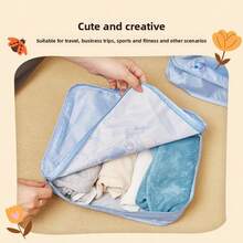 Disney's Zootopia Cute Cartoon Portable Travel Storage Bag Judy & Sid Handbag Makeup Bag Toilet Bag Storage Bag Set Of Three With Zipper Travel Bag Garment Bag Waterproof Bag Storage Bags Clothes Organizer Clothes Storage Clothes Bag Packing Cubes Travel Essentials Travel Organizer - Multicolor - View 4