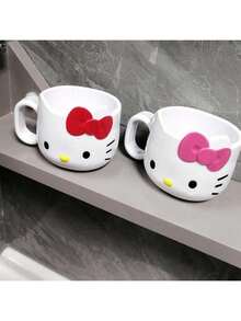 Sanrio 1个三丽鸥Hello Kitty马克杯 - 可爱的树脂牛奶杯，适合日常使用，也是办公室或家居的完美礼物 - 生日、圣诞节、新年、情人节和夏季的完美杯子/马克杯/咖啡杯/牛奶杯/茶杯/水杯 - 彩色 - 查看 11