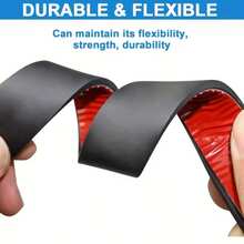 1卷自粘橡胶条，耐用保护密封垫圈，柔性密封材料，无需工具