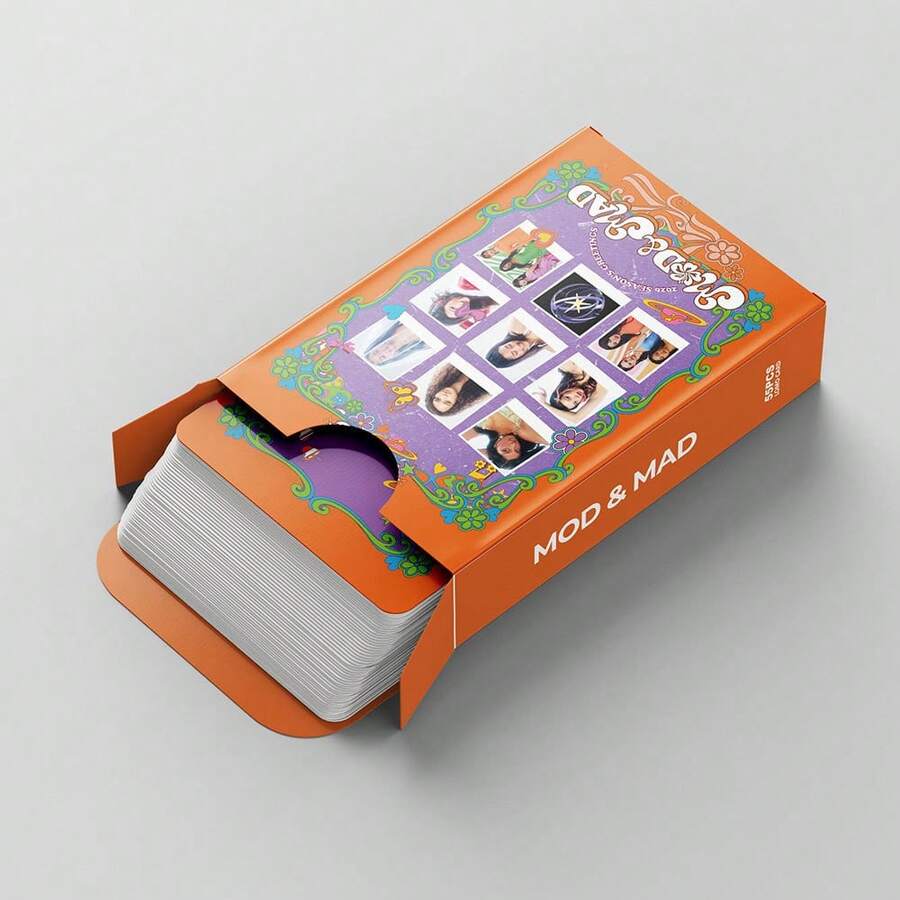 55pcs Korean Girl Group KATSEYE 2026 Mod & Mad-LOMO Cards, Handmade Postcards - Multicolor - View 1