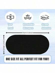 100片装止鼾磨牙贴 - 无残留去除，强力粘性 - 适用于睡眠呼吸暂停、牙齿敏感和打鼾问题，透气夜间佩戴（白色/黑色） - 适合S&M码