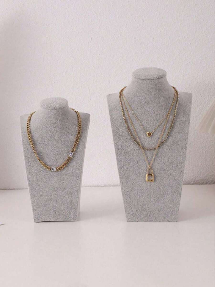 1个H型吊坠项链展示架，珠宝收纳整理架 - 彩色 - 查看 1