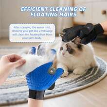 Upgrade Efficient Pet Hair Remover Glove, Cat & Dog Grooming Gloves For Shedding, Pet Steam Grooming Gloves, Deshedding Steam Glove, Upgrade Spray Cat Grooming Brushes