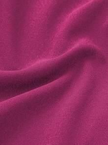 Elegant French Romantic Backless Christmas Party Date Night Bodycon Dress - Hot Pink - View 9