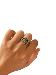 1 chiếc nhẫn thép không gỉ hình thánh giá Gothic cổ điển, một phụ kiện thể hiện phong cách punk retro, vừa trang trí vừa thiết thực dành cho nam giới. - Nhẫn nam Cross - Xem 5