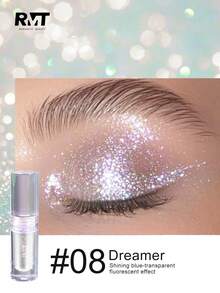 Romantic Beauty RMT: Liquid Eyeshadow With Pearl And Shimmer Effect, Brightens Eye Area Skin, Long-Lasting And Smudge-Proof, Lightweight And Easy To Apply, Suitable For Daily And Party Makeup, Mother's Day Gift, Ideal For Mothers, Wives, Sisters, Girlfriends - Highlighter Eyeshadow - 08 - 查看 3