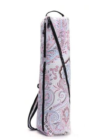 Bolsa exclusiva para entusiastas del yoga, hecha de tela compuesta de poliéster, bolsa de yoga y fitness, bolsa para esterilla de yoga, bolsa esencial de deporte y fitness que se puede llevar al hombro o de manera cruzada