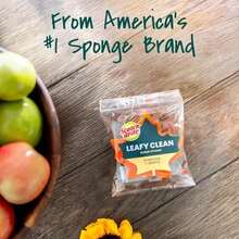 Scotch-Brite - Esponja Exfoliante Limpia de Hojas y esponjas de Cocina de Dos Caras para Limpiar eficazmente con Forma de Hoja con Fibras 100% recicladas, 1 Esponja para Fregar(default) - Multicolor - Ver 10