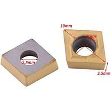 Insertos de puntas de carburo CNC Insertos de puntas de carburo CNC 10 Uds herramienta de torneado de torno de corte de cuchilla con caja CCMT060204- YBC251 ccmt0602 ccmt060204- ybc251