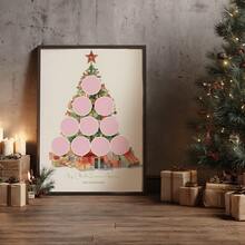 Plantilla editable descargable digitalmente de collage de fotos de póster de árbol de Navidad - Multicolor - Ver 6
