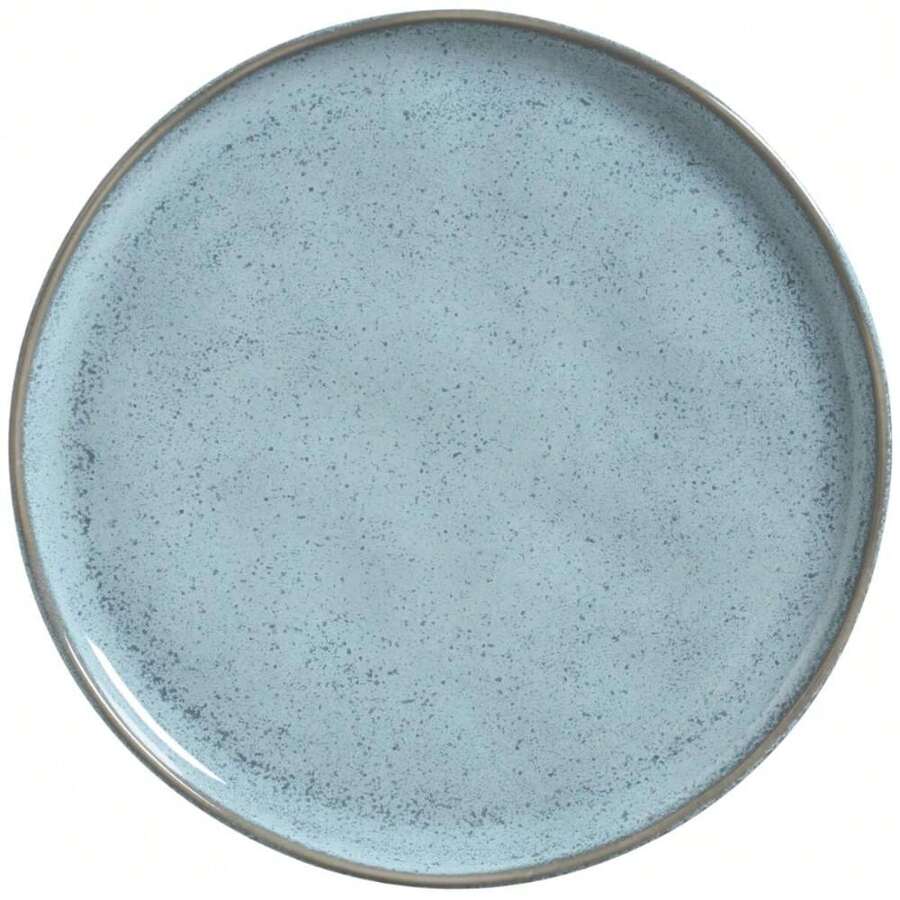 27cm Bio Breeze Porto Brasil Ceramic Stoneware Dinner Plate, Blue, Individual Set, For Serving Meals - 藍色 - 查看 1