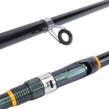新款钓鱼竿，可折叠玻璃纤维钓鱼竿，陶瓷导环，海水淡水两用 - 彩色 - 查看 4