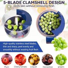RAF Electric Peeler, Portable Automatic Fruit Peeler, Household Kitchen Vegetable Peeler, Efficient Vegetable Peeler, Quick Peeling, Essential Kitchen Tool, Household Holiday Gift