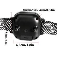 狗狗防吠项圈，可充电式防吠训练项圈，8档可调节灵敏度和强度蜂鸣震动，适用于小型、中型和大型犬 - 黑與白 - 查看 4