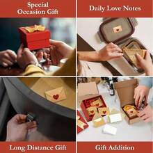 30/60pcs Mini Heart-Shaped Envelopes With Stickers And Cards, Perfect Gift For Friends, Family Or Loved Ones On Valentine's Day Or Birthday - Multicolor - View 2