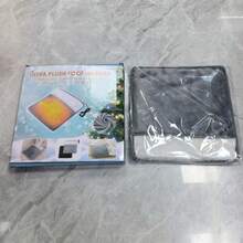 Calentador de pies USB felpa suave calentamiento rápido uso hogar oficina invierno usuarios sensibles al frío - Gris - Ver 10