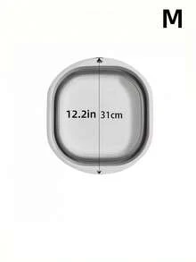 1/3个便携式折叠盆，旅行户外折叠盆，家用/宿舍大号塑料盆 - 加厚塑料折叠盆，浴室婴儿盆，可用于洗手、洗脚 - 返校必备便携式洗脸盆，蔬菜盆，洗衣盆，泡脚盆 - 适用于家庭、学校、办公室、汽车，节省空间 - 彩色 - 查看 19