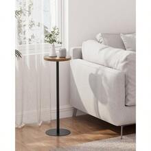 Tall Round Side Table Small End Table Set Of 2 Beside Table Drink Table Pedestal Side Table Livingroom Brown TB01BB0652 - Brown - View 8