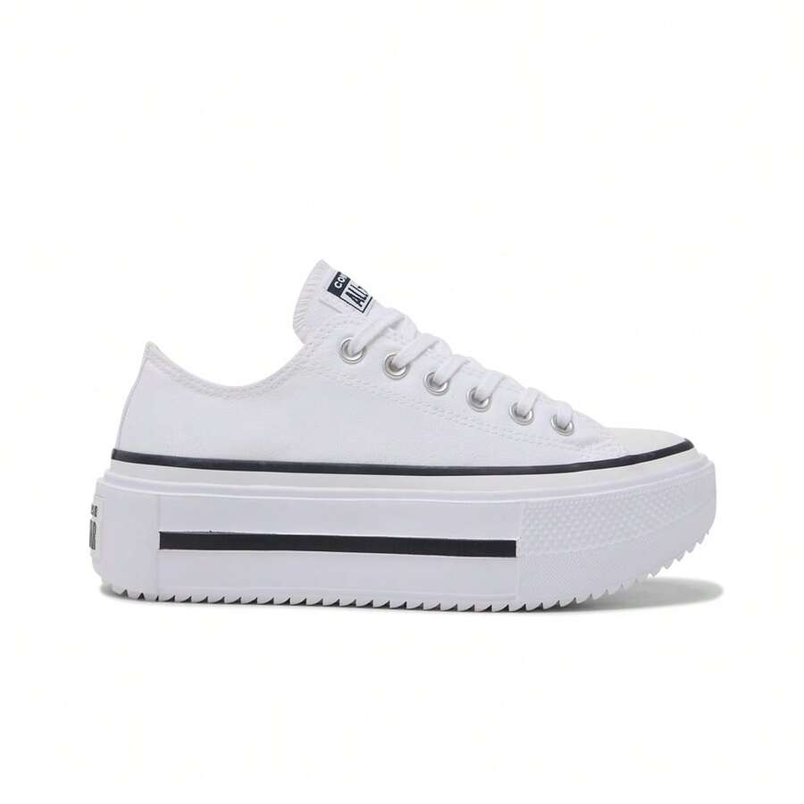 Converse 女士 Chuck Taylor SEASONAL 低帮帆布鞋 A15491C - 白色 - 查看 1
