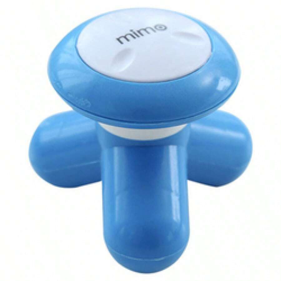 Instrumento de masaje de vibración Triangular multifuncional para el hogar, pequeño, eléctrico, para todo el cuerpo, cuello - Azul - Ver 1