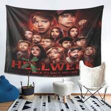 [2D Flat Printing] 1PC Luxury Peach Skin Velvet Tapestry Wall Hanging Aesthetic Home Decor Room Decor Fashionable Decorative Tapestries Bedroom/Living Room/Office/Dorm Wall Atmosphere Decoration / Bedhead Background Tapestry / Sofa Background Tapestry / Festival Decoration Tapestry Sam & Colby Themed Tapestry, Living Room Bedroom Office Home Decor Wall Hanging, Suitable Bedroom, Men'S Cave, Living Room, Study - No Power Required, Music Wall Art, Your Home!/New Year/All-Season/Eve/Valentine's Day/Patrick's Day Decorations - Friends' Gifts/Family Holiday Gifts/Holiday Decoration Presents/Birthday Gifts/Home Decor Tapestry/Aesthetic Tapestry - 彩色 - 查看 3