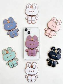 2pcs Cartoon Rabbit Adjustable Desk Phone/Tablet Stand, Extendable Desktop Holder For Home, Bedroom, Living Room