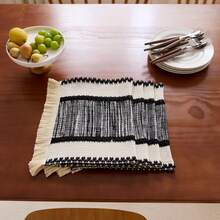 1pc Country Style Linen Microwave Oven Dust Cover - Washable Dust-Proof Decorative Cloth, Suitable For Home Daily Use, Protecting Living Room, Dining Table, Coffee Table, And Home Dining Table Holiday Decor - Multicolor - View 5