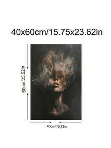 1幅暗黑学院风艺术版画，超现实哥特式家居装饰，暗黑极简抽象墙画，暗黑氛围帆布墙画，情人节礼物，情侣礼物，秋冬季装饰，节日礼物，墙画，墙面装饰，家居装饰，房间装饰，帆布墙画，海报，带框墙画，可选画框 - 彩色 - 查看 20