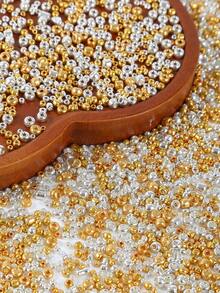 2/3/4mm Golden Silvery Glass Seed Beads, Loose Spacer Seed Beads For Jewelry Making, DIY Bracelets Necklaces Earrings Craft Accessories - Glass Seed Beads - View 7