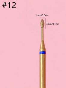 Punte per trapano in lega di titanio, rimozione professionale di cuticole e pelle morta - Dorato - Visualizzare 24