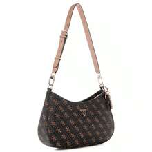 Guess Noelle II Top Zip Small Shoulder Bag |  | Women Shoulder Bags - 棕色標誌 - 查看 3